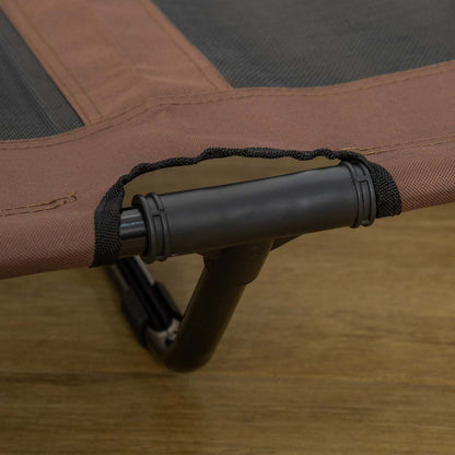 Pawhut Lit Sureleve Portable Avec Pieds Antiderapants Pour L'extérieur Et L'intérieur, Café