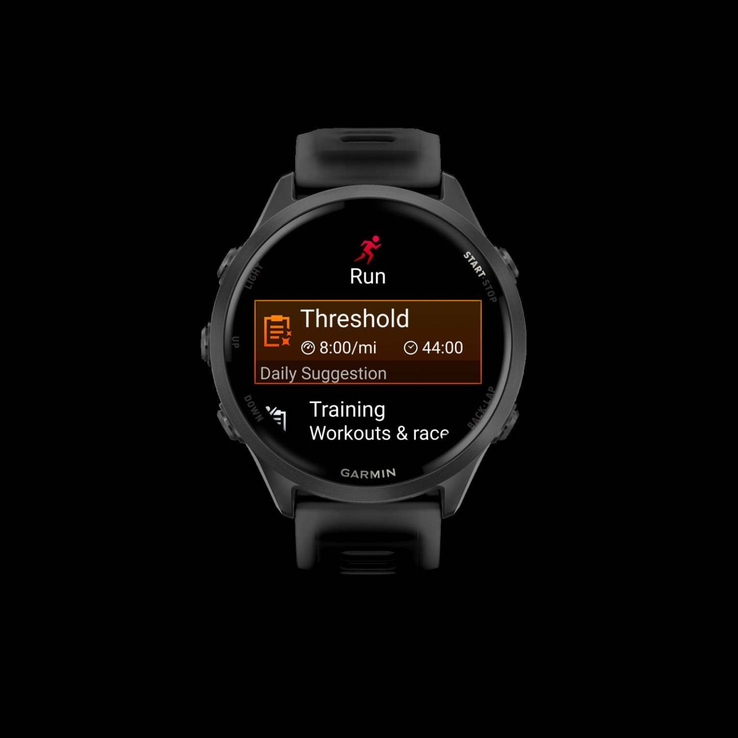 Garmin Forerunner 570 Montre Intelligente 47mm, Amoled, Aluminium Gris Ardoise, Noir, Suivi de Fitness GPS, Course, Triathlon, Batterie de 11 jours