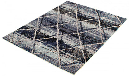 Tapis Makondo Abstract Blue - 244 x 305 cm | D279HZUD