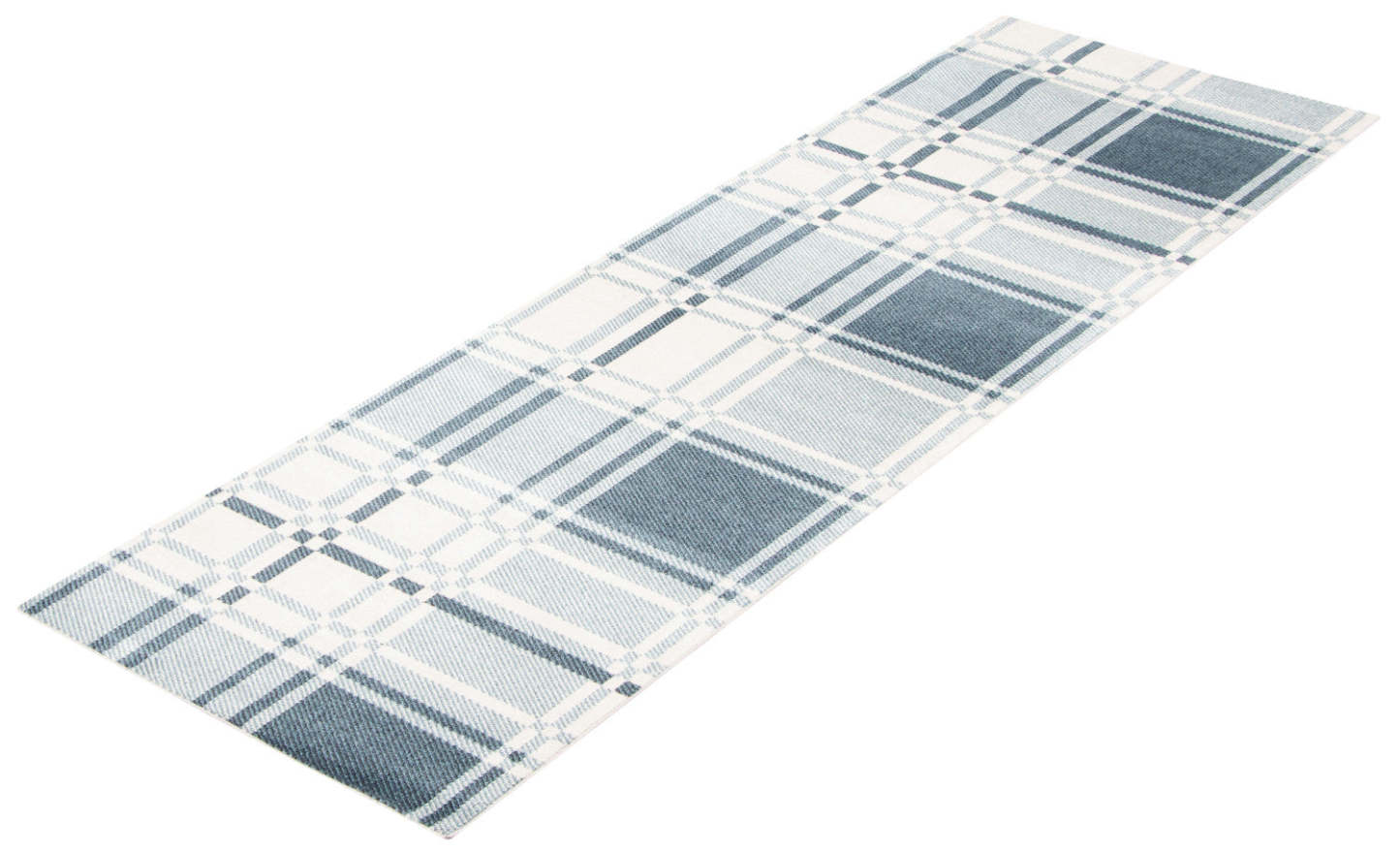 Tapis Roma bleu lavable en machine - 2'6 x 8'0|Carpette Roma bleue lavable à la machine - 2 pi 6 po x 8 pi 0 po|D86FACQ1