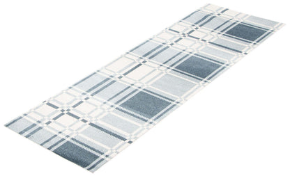 Tapis Roma bleu lavable en machine - 2'6 x 8'0|Carpette Roma bleue lavable à la machine - 2 pi 6 po x 8 pi 0 po|D86FACQ1