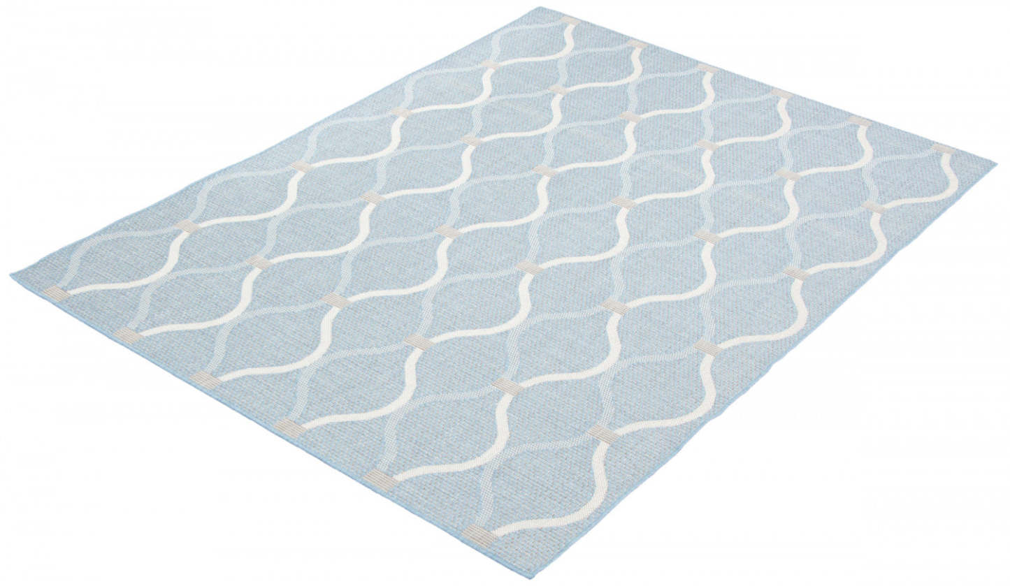 Tapis Neisha Abstract bleu clair 201,8 x 290,9 cm | D86FPGR7