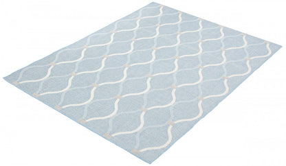 Tapis Neisha Abstract bleu clair 201,8 x 290,9 cm | D86FPGR7