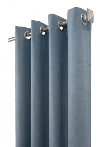 Thermaplus Suprema Blue Blackout Grommet Curtain Panel - 52 x 95|Panneau de rideau occultant à œillets Suprema bleu de Thermaplus - 52 x 95
