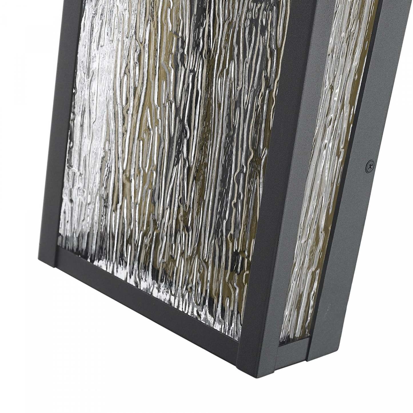 Applique murale extérieure Point 2 Light 21,5, lampe noire et laiton | Applique Murale D'extérieur Point A 2 lampes De 21,5 po, Noir Et Laiton