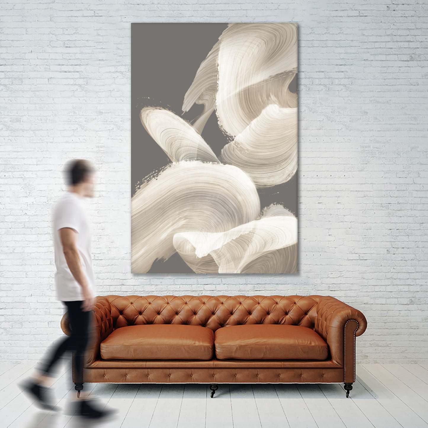 Evolution Of White Giant Art 84x54 Wall Art|Œuvre d’art murale Giant Art « Evolution Of White » 84 x 54