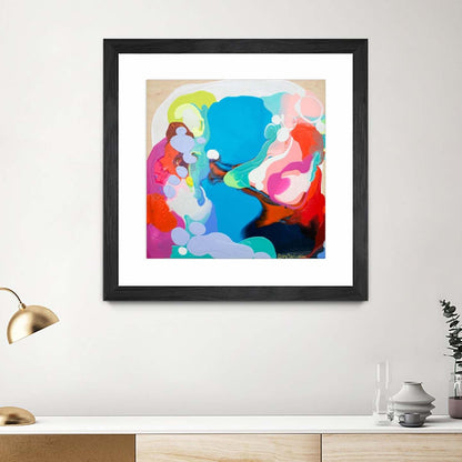 Traveling Back In Time Matted and Framed Black 36x36 Wall Art|Œuvre d’art murale encadrée noire et mate « Traveling Back In Time » 36 x 36