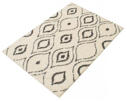 Gael Ivory Shag 7'10 x 10'0 Area Rug|Carpette à poil long Gael ivoire 7 pi 10 po x 10 pi 0 po|D86FKH5Q