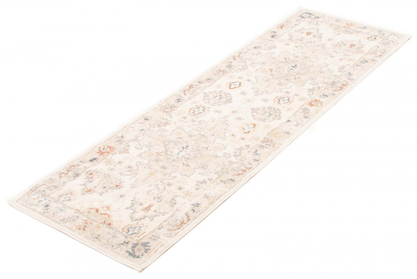 Carpette longue Rococo ivoire - 2 pi 8 po x 8 pi 2 po