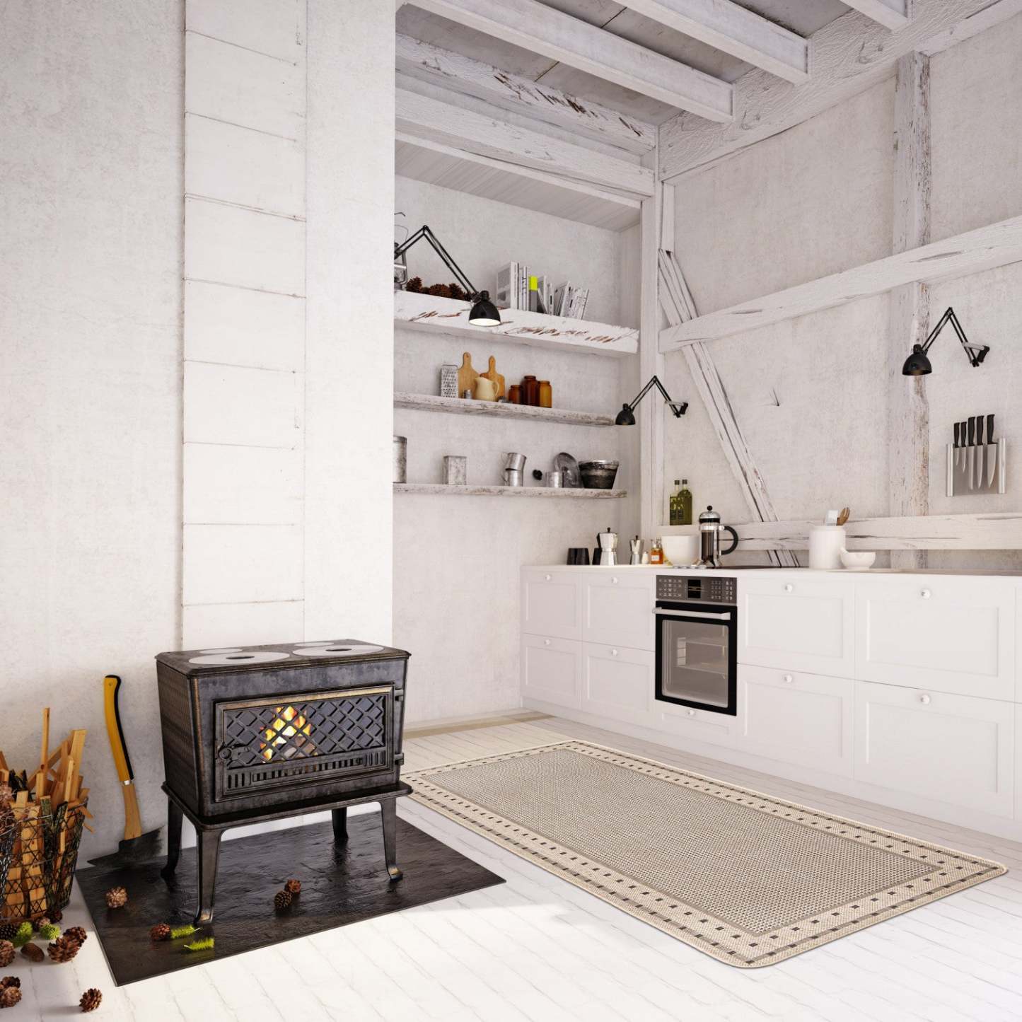 Carpette Crème Clémentine - 2 pi 2 po x 6 pi 7 po