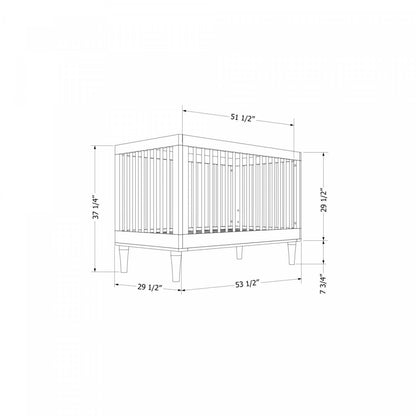 Cotton Candy 3-in-1 Convertible Crib - Sage Green | Cotton Candy Lit De Bebe Convertible 3 En 1 - Vert Sauge