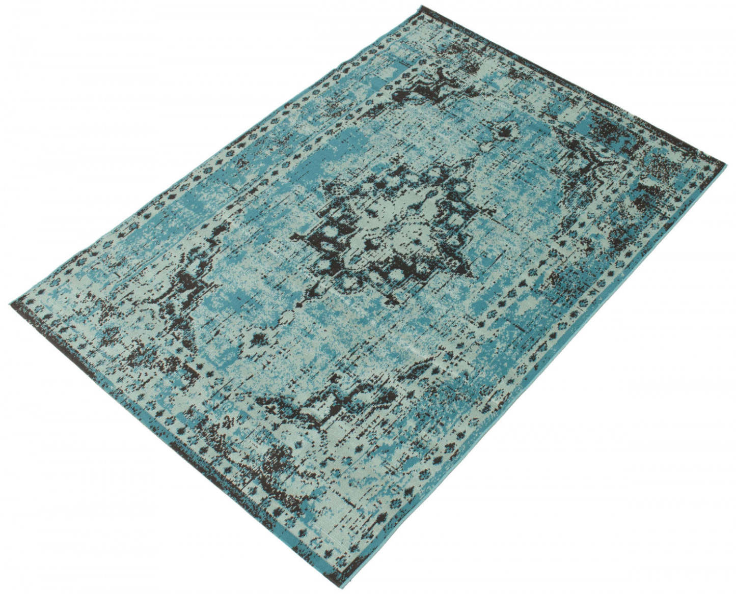 Tapis Chenta Aqua 5'3 x 7'7|Tapis Chenta turquoise 5 pi 3 po x 7 pi 7 po|D86FMYKV