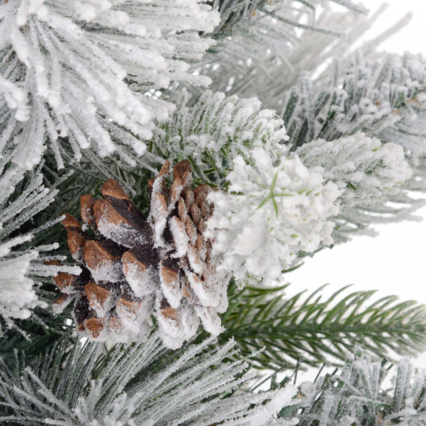 Homcom 2 Sapins De Noël De 2pi Artificiels Pré-éclairés, 60 Lumières Led