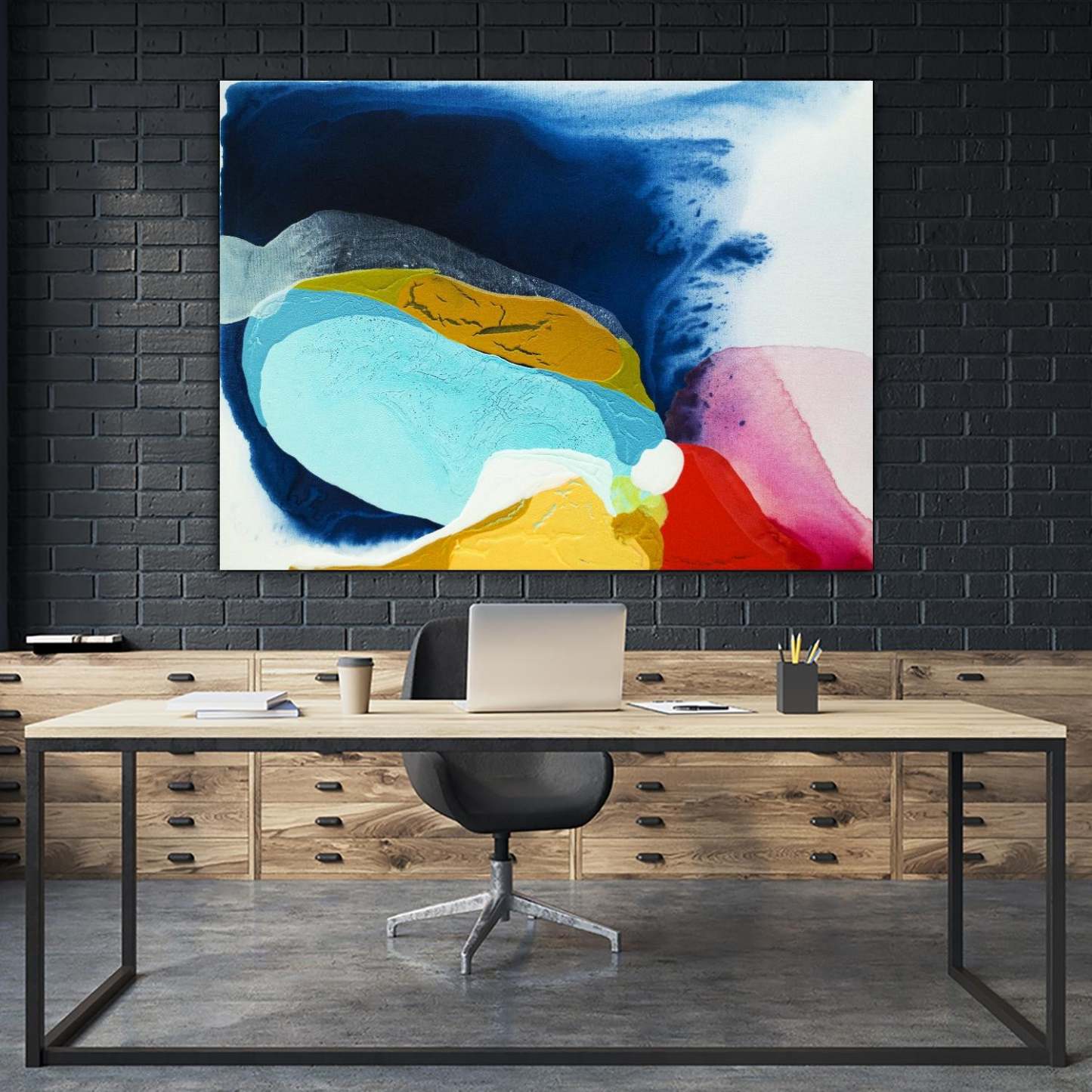 Maya Iv Giant Art 72x54 Wall Art|Œuvre d'art murale Giant Art « Maya Iv » 72 x 54