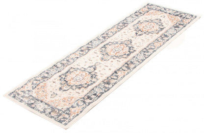 Carpette longue Heriza ivoire - 2 pi 8 po x 8 pi 2 po