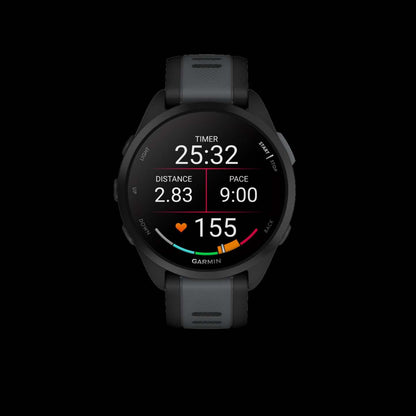 Garmin Forerunner 165 Music - Noir/ardoise, Amoled, Gps, Musique, Suivi de la santé, Batterie de 11 jours