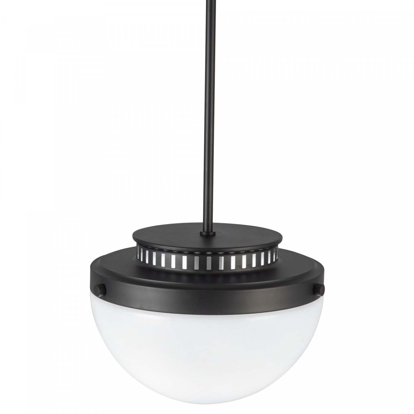 Lampe suspendue Dahlia à 1 ampoule 12, lampe noire | Suspension A 1 lampe Dahlia De 12 po, Noire