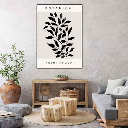 Œuvre d’art murale sur toile encadrée noire « Forms Of Art » 24 x 32