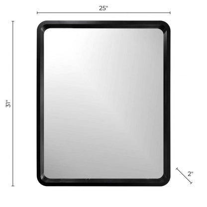 Miroir Harmony noir 25 x 31