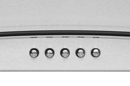 Hotte de cuisine murale Hauslane 30 avec auvent en verre - WM-600SS-30|Hotte de cuisinière murale Hauslane de 30 po de style auvent en verre - WM-600SS-30