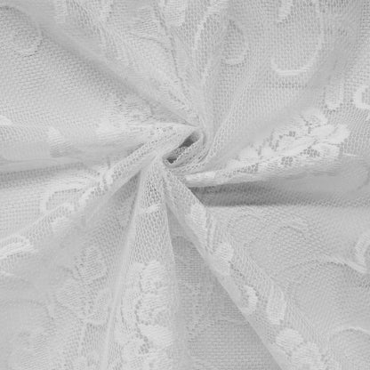 Habitat Limoges Étages de rideaux transparents à passe-tringle blanc - 55 x 36|Brise-bise passe-tringle transparent Limoges blanc d'Habitat - 55 x 36