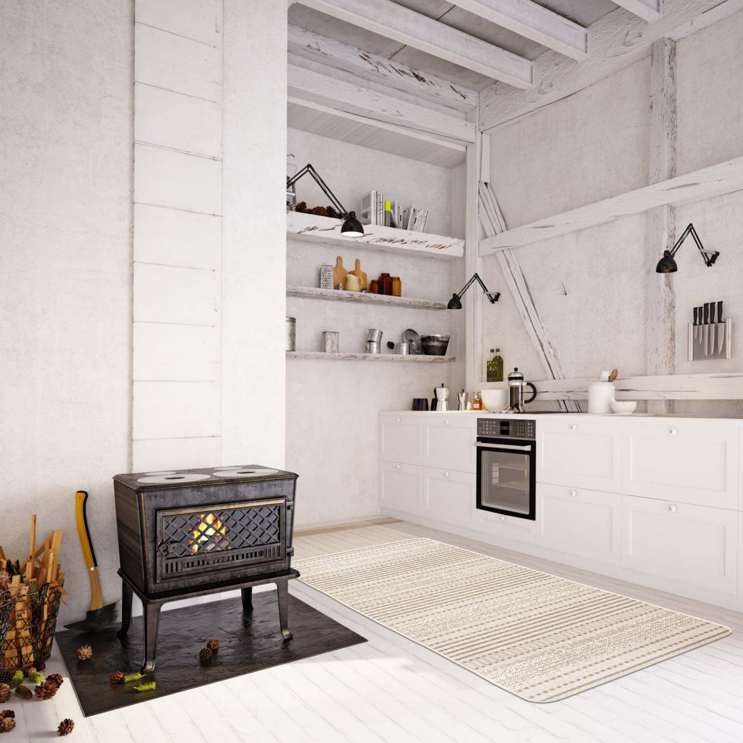 Tapis Wileen Ivoire - 4'4 X 6'5 | Tapis Wileen ivoire - 4 pi 4 po x 6 pi 5 po