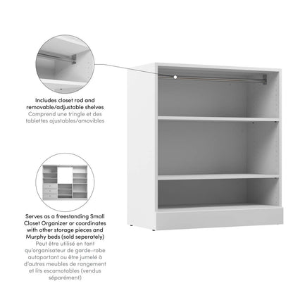 Bestar Versatile 36 W Small Closet Organizer - Blanc|Petit organisateur de garde-robe Versatile de Bestar de 36 po (L) - blanc