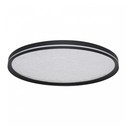 Luna Integrated Led Flush Mount 12, Black Lamp | Plafonnier Semi-encastre A Del Integrees Luna De 12 po, Noir