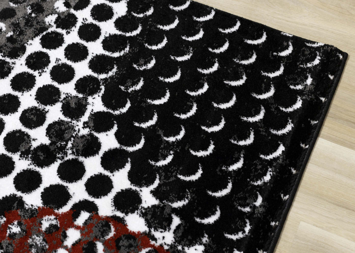 Carpette moelleuse Perry à motif de caisse industrielle - 5 pi 3 po x 7 pi 7 po