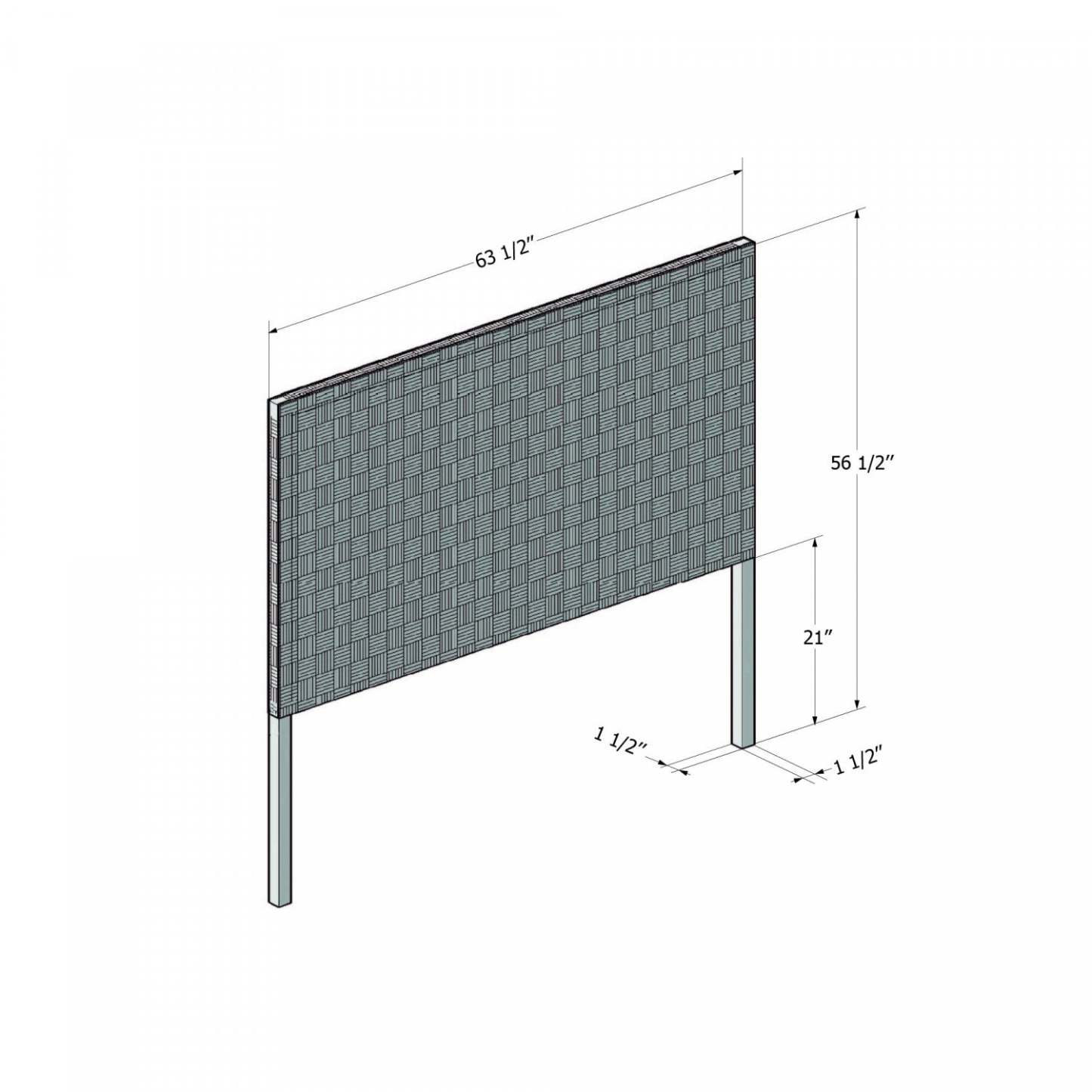 Tête de lit Balka - Noir Mat | Tête de lit Balka - noir mat | D83G553J