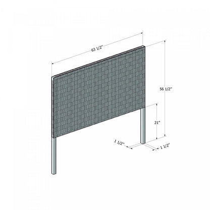 Tête de lit Balka - Noir Mat | Tête de lit Balka - noir mat | D83G553J