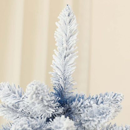 Homcom Arbre De Noël Artificiel De 5 Pi Avec Branches Floconnées De Neige, Charnière|Homcom Arbre De Noël Artificiel De 5 Pi Avec Branches Floconnées De Neige