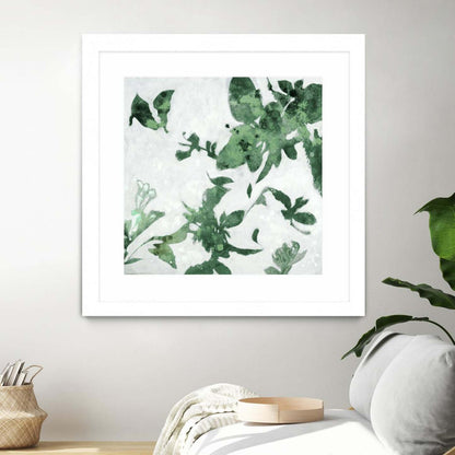 Œuvre d'art murale encadrée blanche « High Flying I » 36 x 36