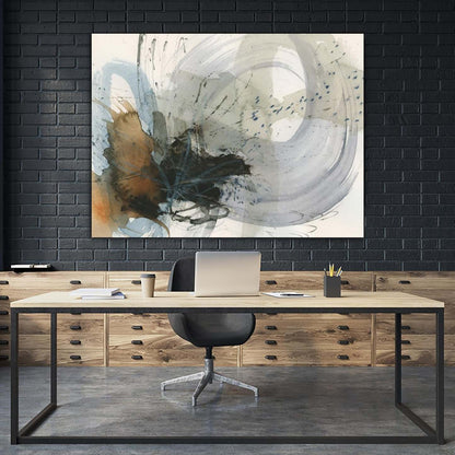 Œuvre d'art murale géante « Orbital Burst II » 72 x 54