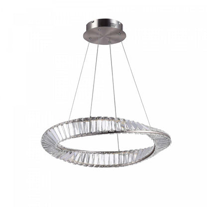 Stella 25 W LED Nickel Satiné Suspension|Luminaire suspendu Stella nickel satiné à DEL de 25 W|D06HNRZV