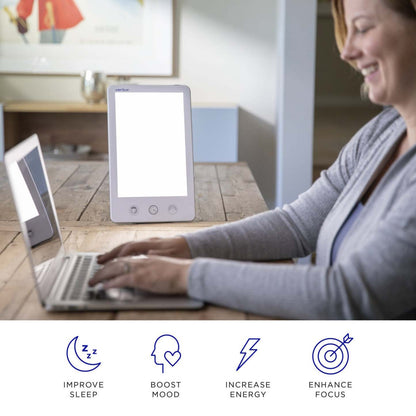 Lampe de luminothérapie Verilux Happylight Luxe - Blanche