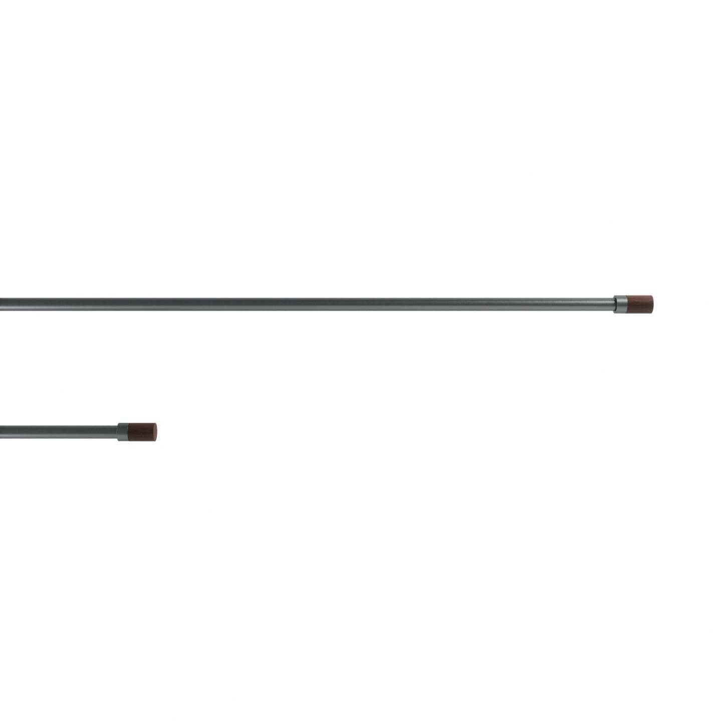 Umbra Tringle à rideau extensible Blok Gun Metal 1 - 36-72 | Tringle à rideaux extensibles Blok de Umbra en métal gun de 1 po - 36 po à 72 po