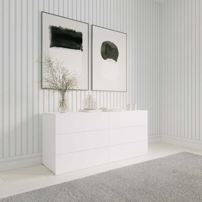 Nordika James 6-Drawer Dresser - Blanc|Commode James Nordika à 6 tiroirs - blanche