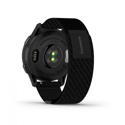 Garmin Approach S50 Amoled Montre Connectée de Golf - Gps, 43 000 Parcours Préchargés | Lunette en Aluminium Ardoise