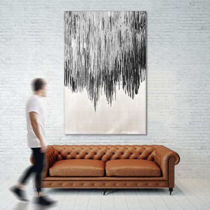 Œuvre d'art murale géante « Stained Shower II » 72 x 48