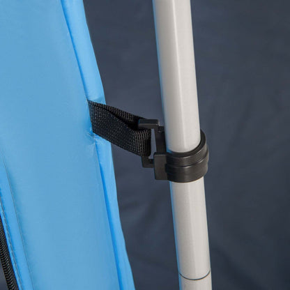 Outsunny Tente de Camping Tente Familiale 4-8 Personnes Avec 2 Chambres et Fenêtres en Maille