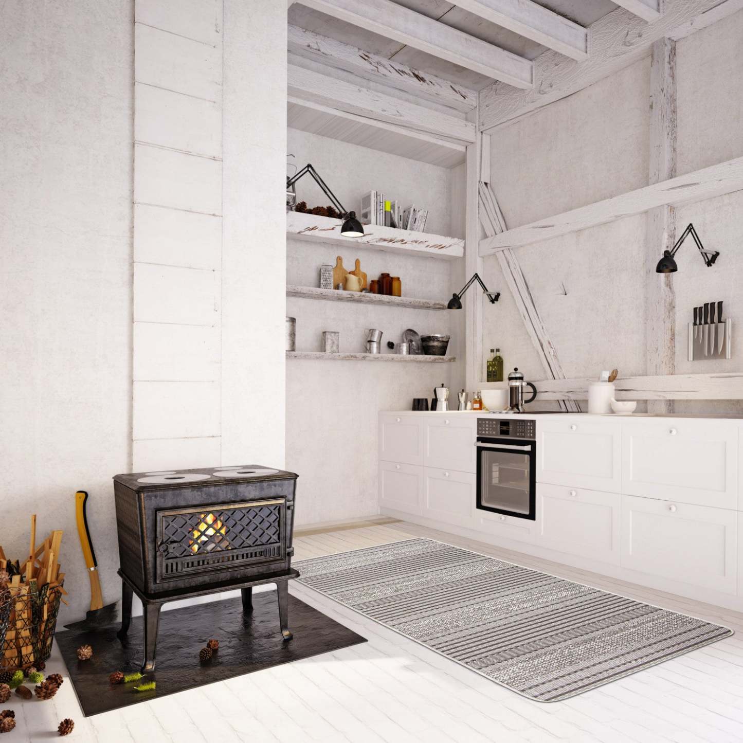 Tapis Wileen gris - 122 x 196 cm | Tapis Wileen gris - 122 x 196 cm