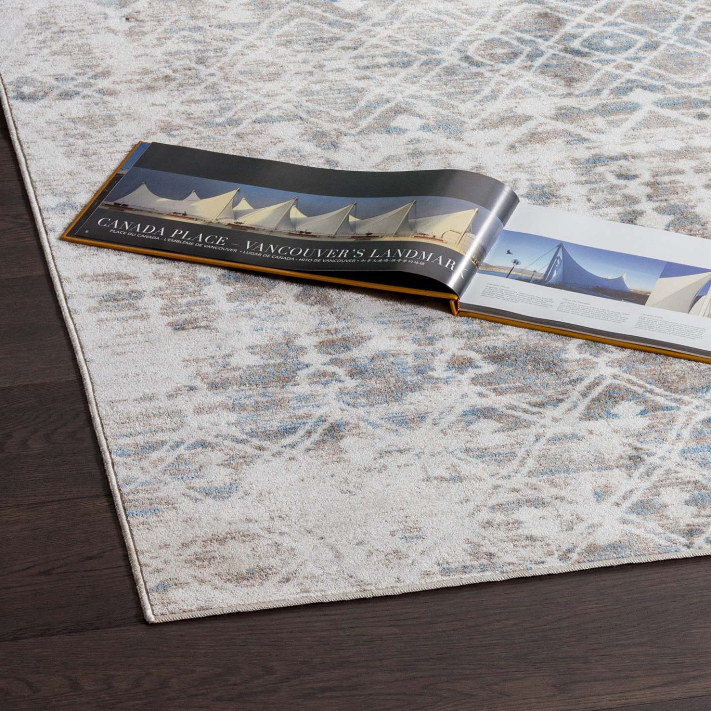 Tapis Shi marocain bleu 4x6|Carpette Shi bleue à motifs marocains 4 x 6|D80GFFRC