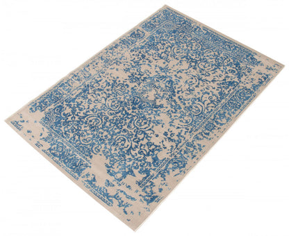 Tapis Corinne Bleu 3'11 x 5'7|Carpette Corinne bleue 3 pi 11 po x 5 pi 7 po|D86F795W