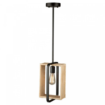 Luminaire suspendu noir à 1 ampoule Perris | Luminaire suspendu Perris noir à 1 ampoule | D06H8OFH