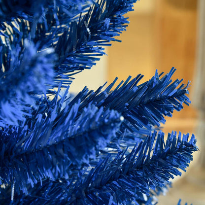 Homcom Pencil Sapin De Noël Artificiel, Pencil Xmas Tree, Deep Blue|Homcom Sapin De Noël Artificiel Fin 6pi, Bleu Profond
