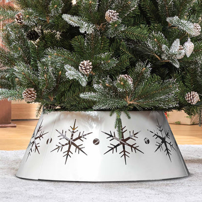 Homcom 26 Col De Sapin De Noël Avec Motifs De Flocons De Neige Creux Pour La Maison|Homcom 26 Christmas Tree Collar With Hollow Snowflake Patterns For Home