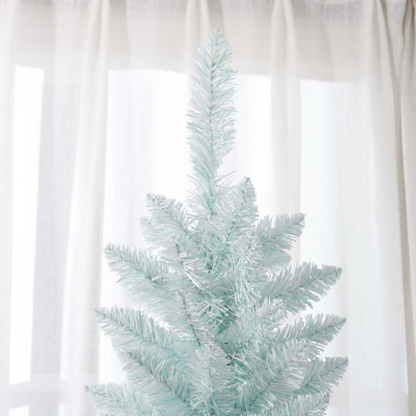 Homcom Arbre de Noël artificiel crayon de 7 pieds avec 500 branches | Homcom Sapin De Noël Artificiel Fin, Sapin De Noël Crayon, Bleu Dégradé
