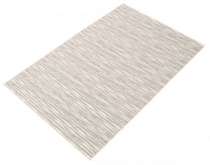 Tapis Eadda gris clair 6'7 x 9'6 | D86FIFD8