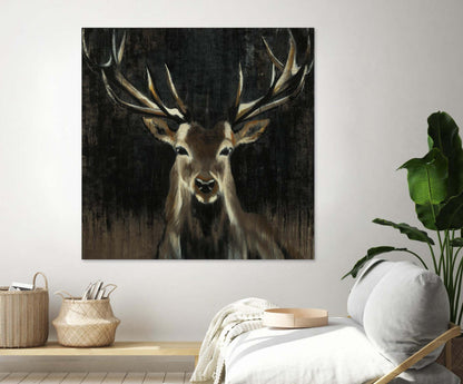 Œuvre d'art murale géante « Young Buck » 54 x 54